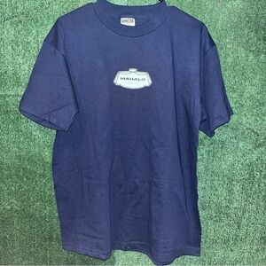 Mahalo Longboards Vintage 90s Oneita Navy Blue Shirt L Surfboards Skateboards